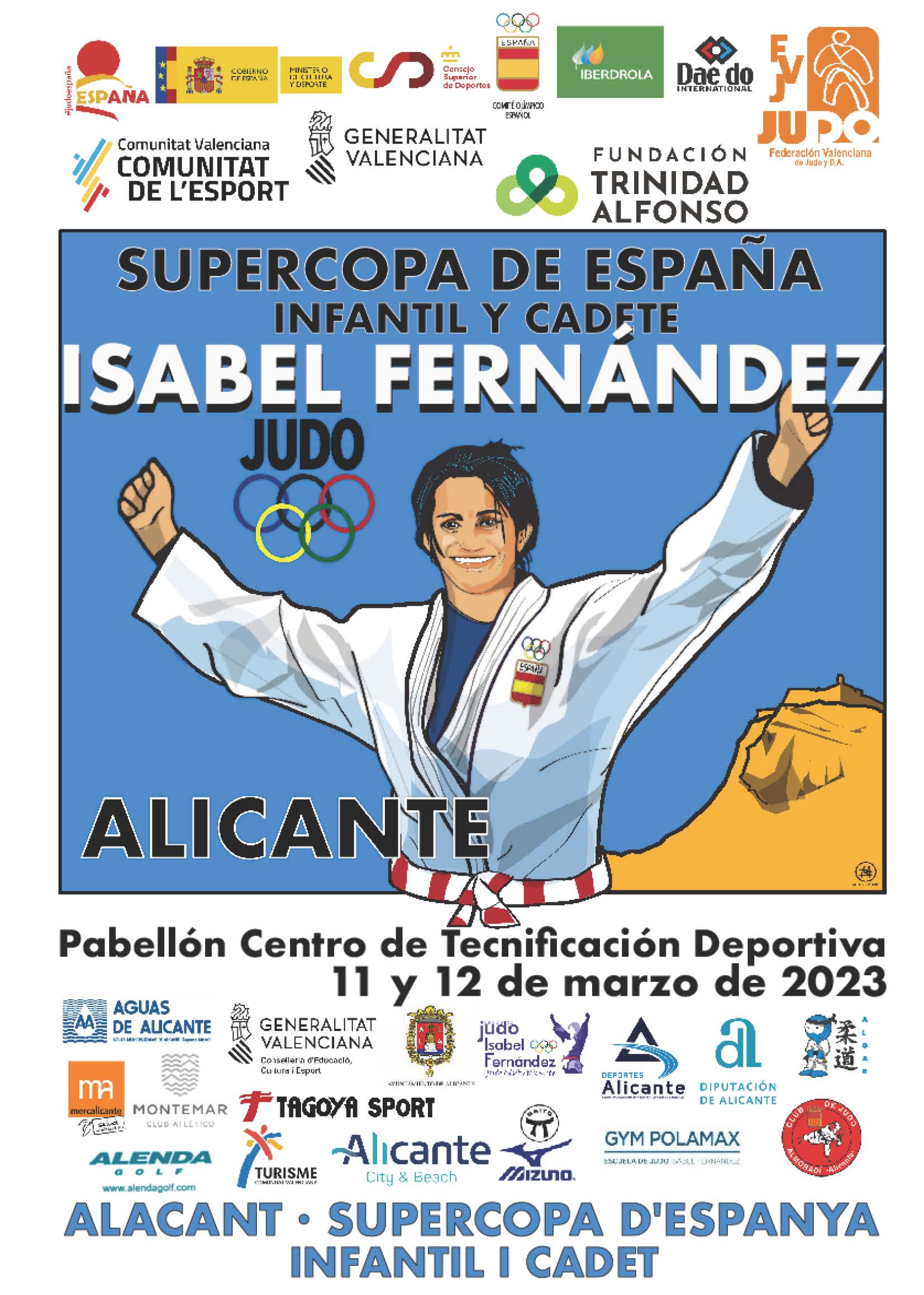 DOS PLATA en la Supercopa de España de Judo Cadete de Alicante 11-03-23. RESULTADOS